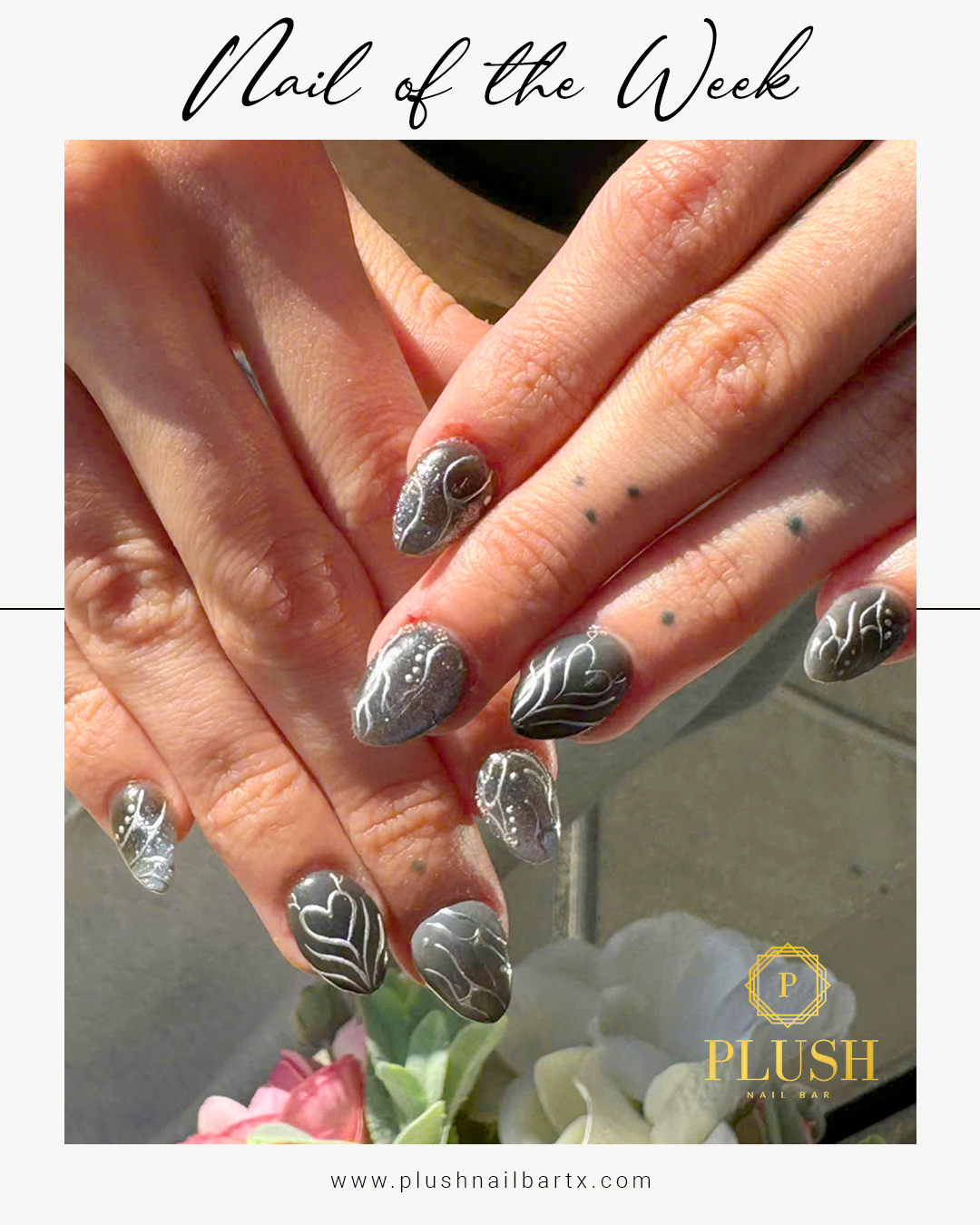 nail designs silver