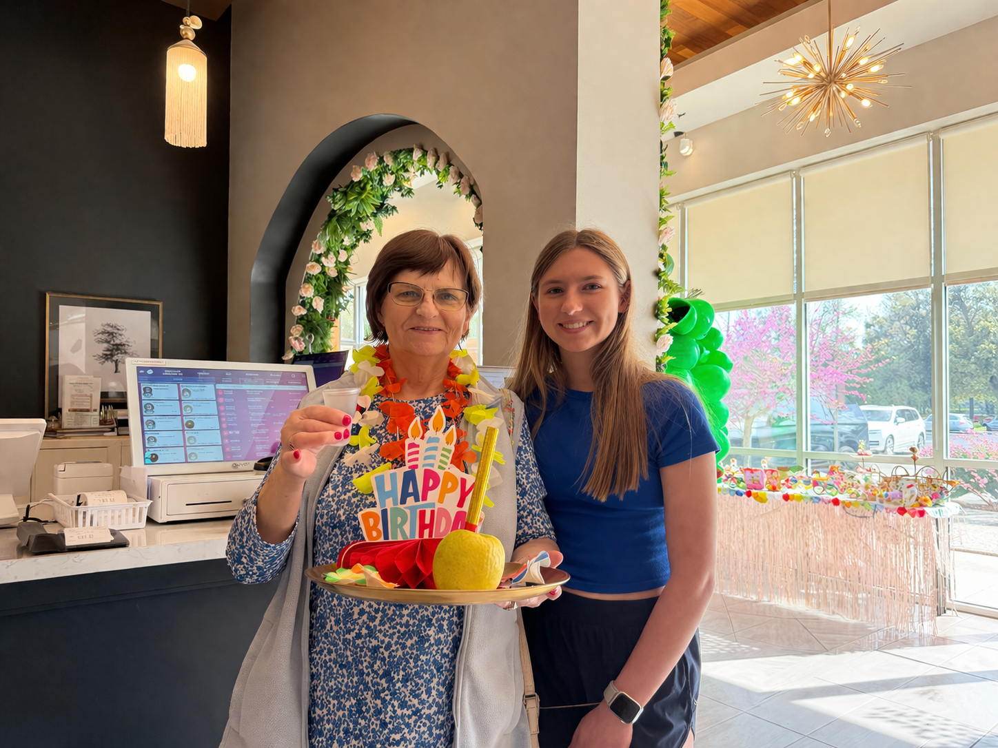 birthday at nail salon in Woodlands