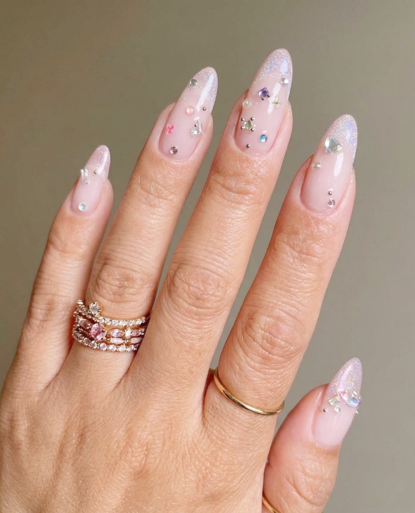 Gem Nail Ideas 2026 | Luxury Rhinestone Nail Designs at Plush Nail Bar 2 Gem Nail Ideas 2026 gem nail design