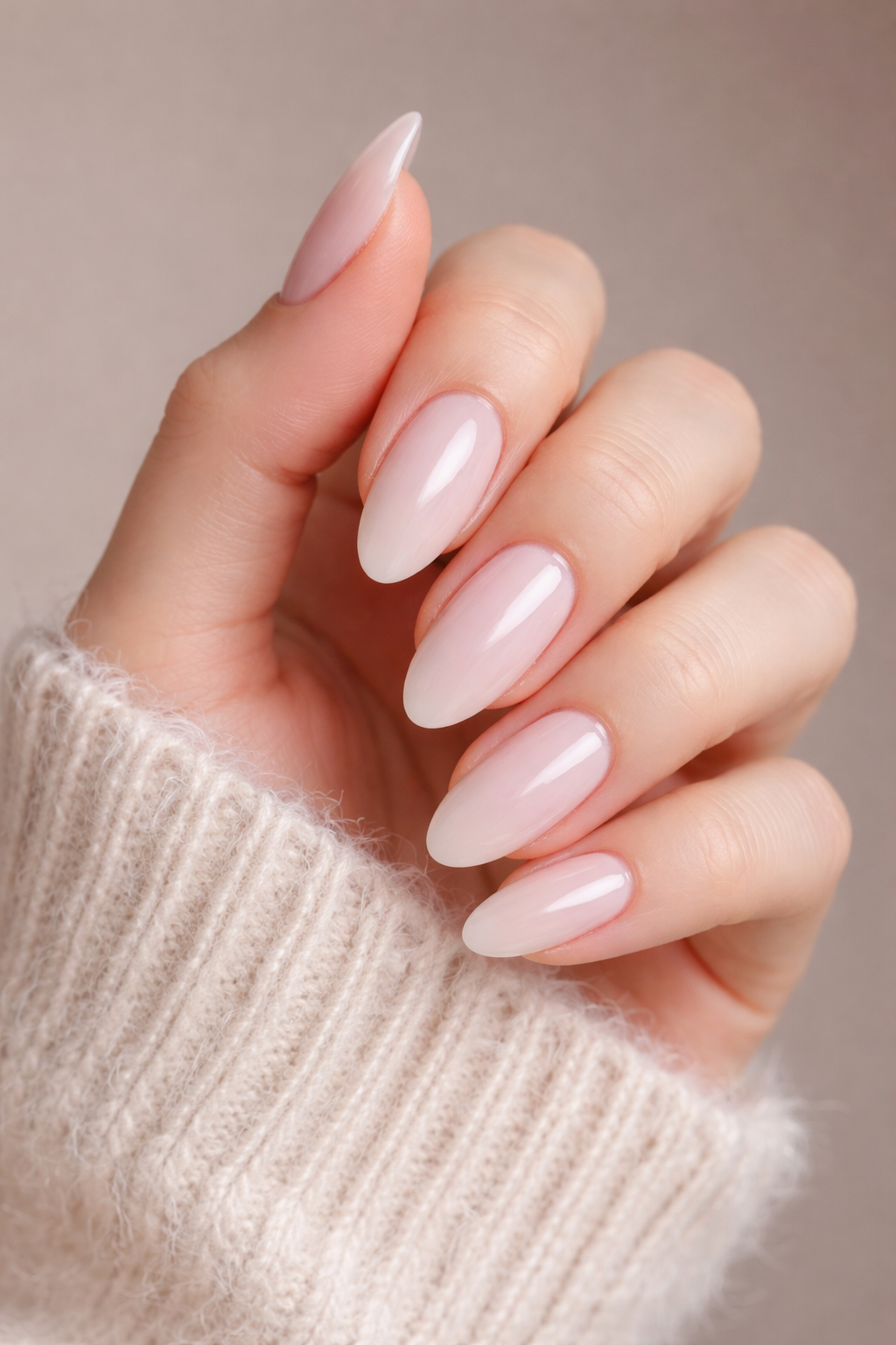 milky glaze nails 2026 soft blue chrome clean girl nails Houston