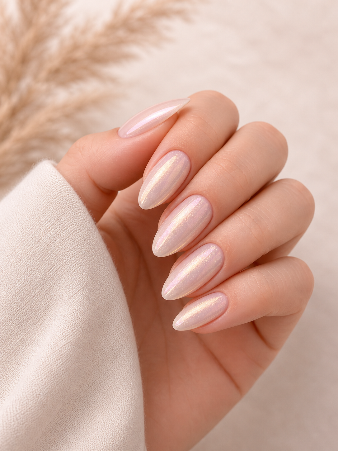 Chic & Simple Mother’s Day Nails Ideas for a Timeless Look | Plush Nail Bar 4 milky white glossy Mother’s Day nails clean and elegant style