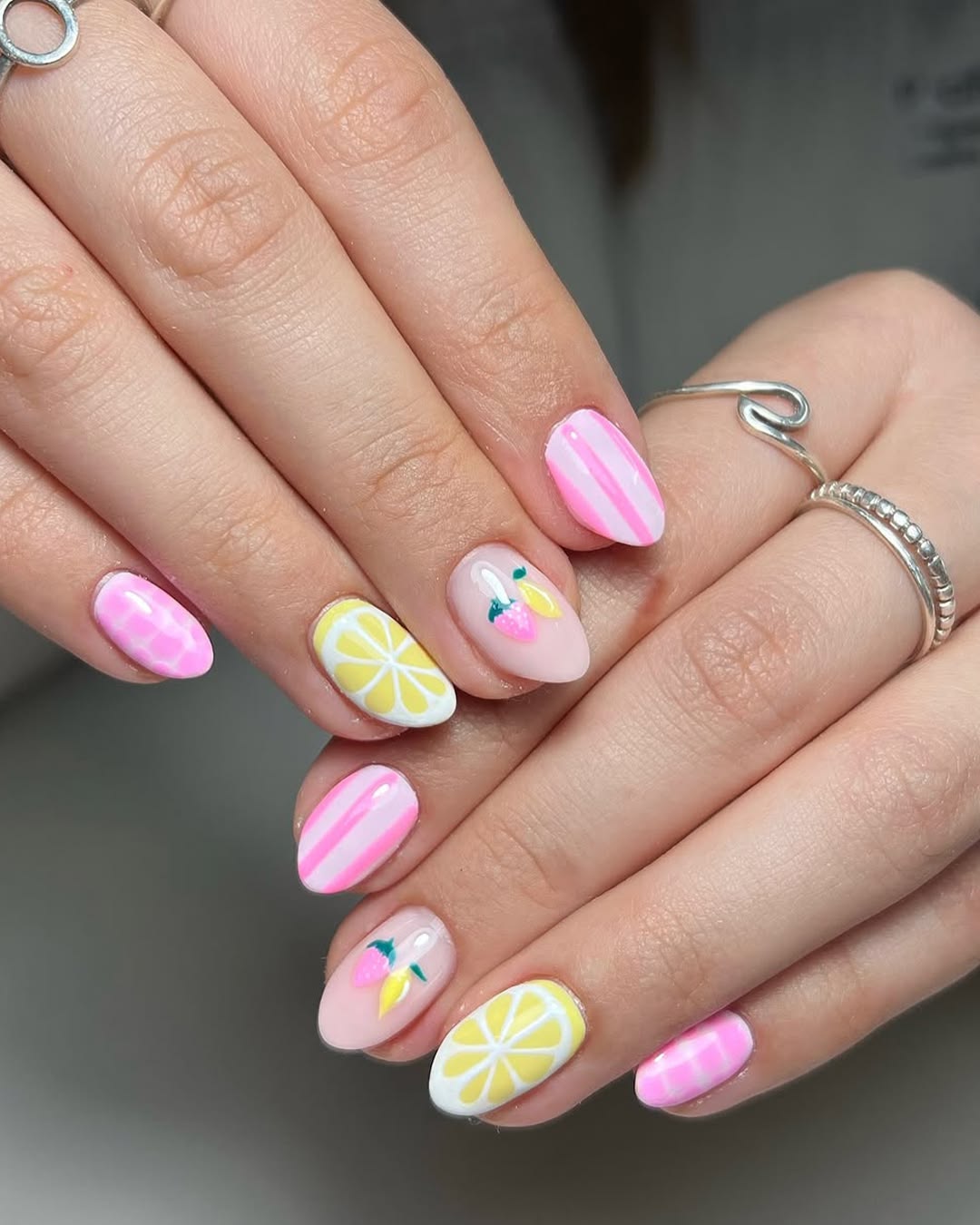 Pink Nails: 9 Trendy Pink Nail Ideas in Bellaire, TX 5 Bright summer pink nails perfect for vacation and sunny days.