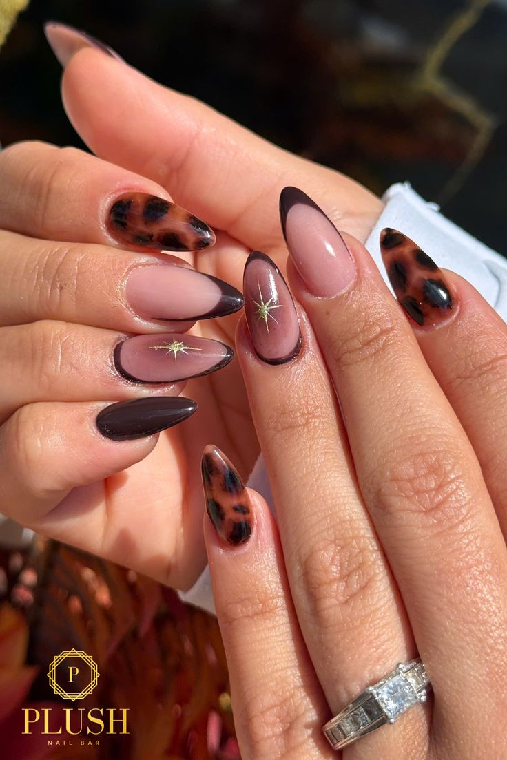 Top 9 Trending Nails at Plush Nail Bar You’ll Love Right Now 8 Glossy nude almond nails with natural tones, timeless and versatile nail look